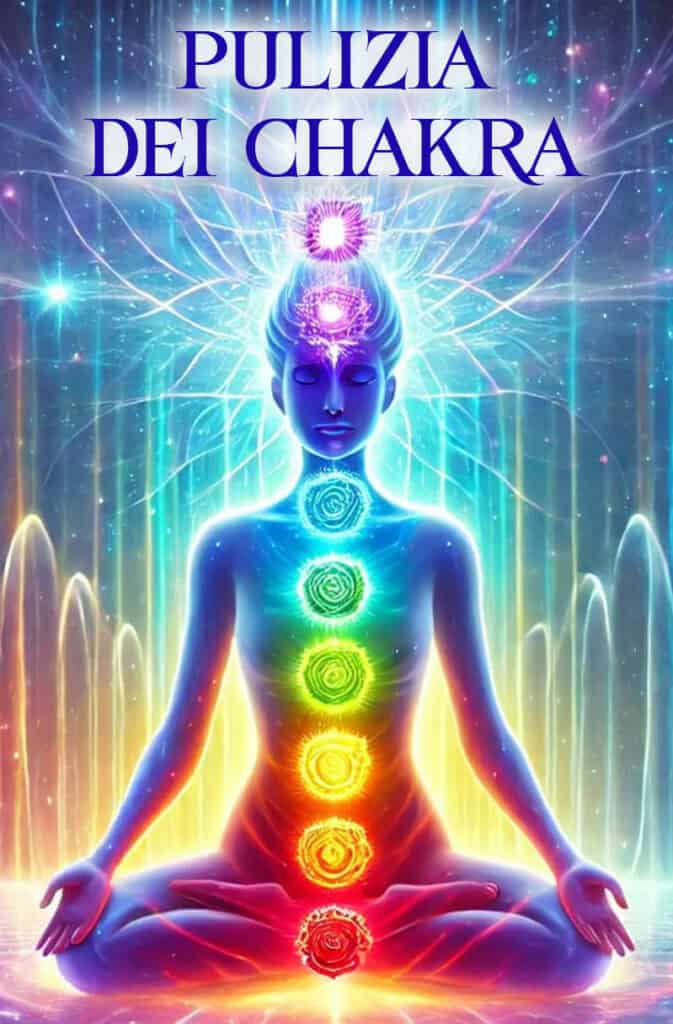 Manipolo dei chakra e meditazione in un'illustrazione spirituale.