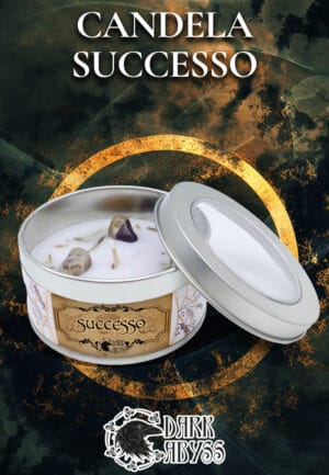 Profumo di successos con candele profumate in un contenitore elegante.