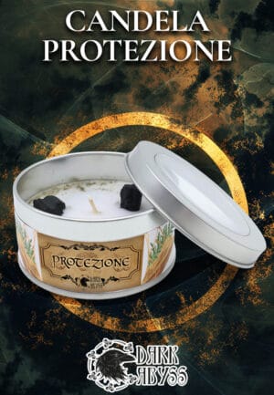 Candela protezione, candela horror Dark Abyss, protezione spirituale, candele rituali darkabyss-edizioni.com.
