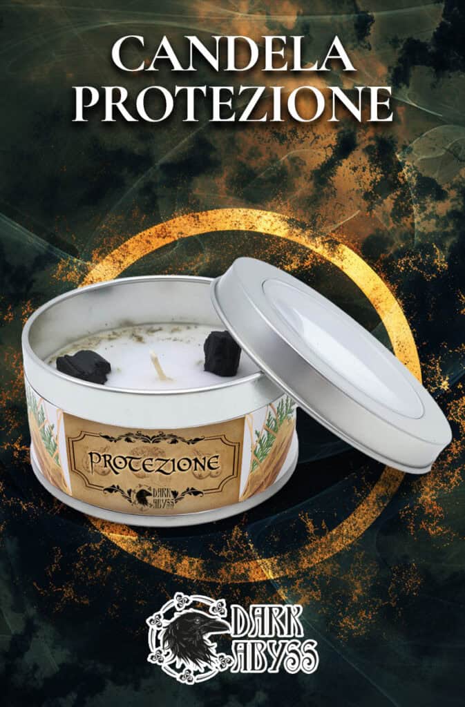 Candela protezione, candela horror Dark Abyss, protezione spirituale, candele rituali darkabyss-edizioni.com.