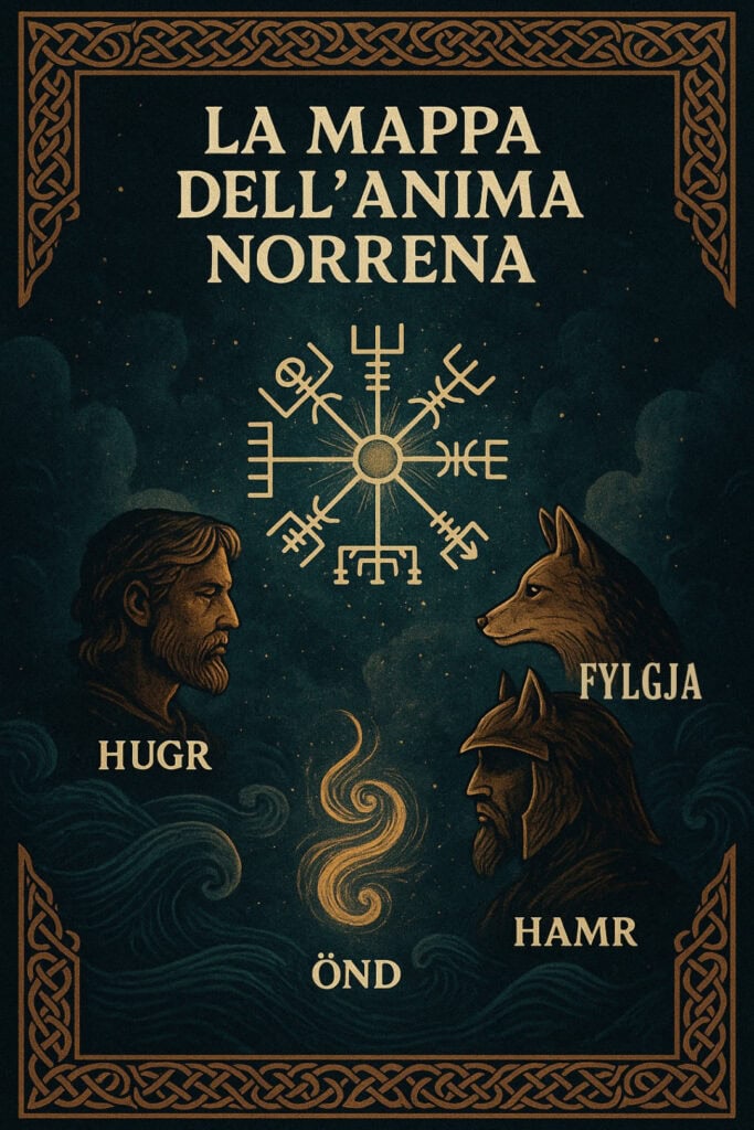 Mappa dell'anima Norrena, simboli vikings, mitologia norrena, dark fantasy, Dark Abyss Edizioni.
