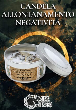 Candela allontanamento negatività, candea detox, incenso purificante, Dark Abyss, prodotti anti-negatività, candea spirituale, corretta eliminazione delle energie negative.