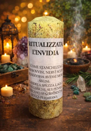CANDELA RITUALIZZATA CONTRO L'INVIDIA