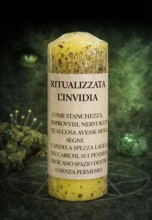 CANDELA RITUALIZZATA CONTRO L'INVIDIA E MALOCCHIO