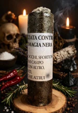 CANDELA RITUALIZZATA CONTRO LAVORI ATTIVI DI MAGIA NERA