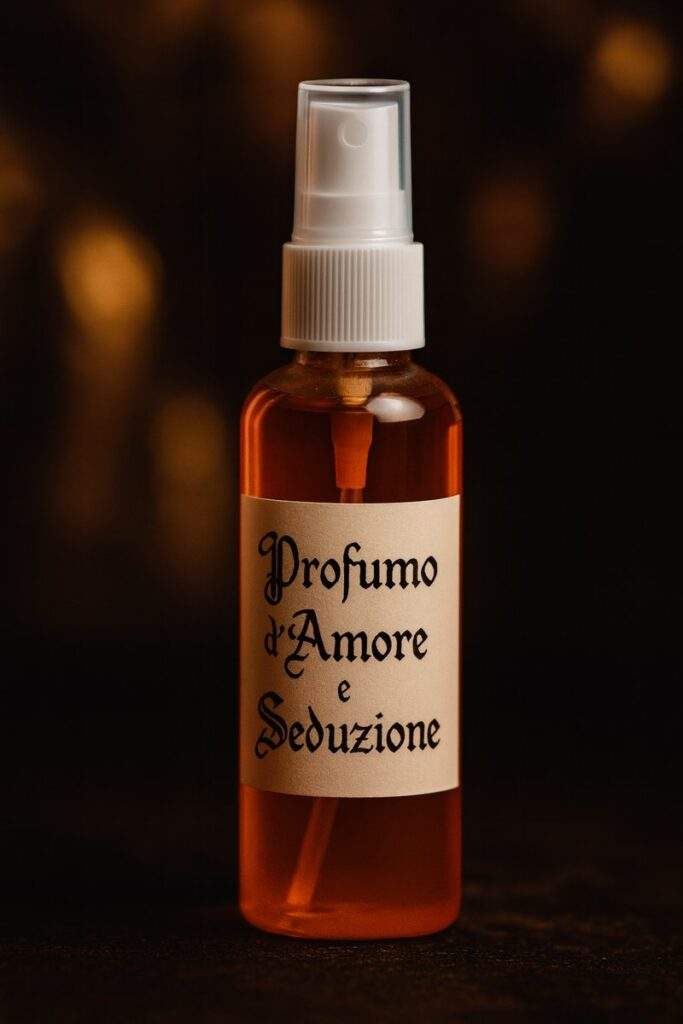 Profumo d'Amore e Seduzione, spray romantico e seducente.romantic and seductive perfume spray for passione e emozioni intense.