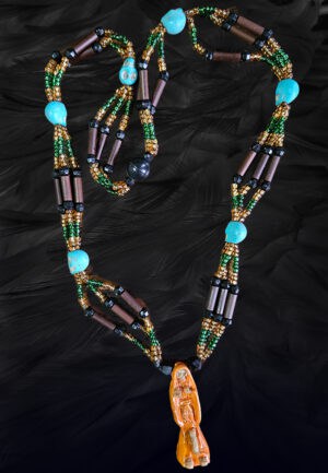 ROSARIO SANTA MUERTE ARANCIONE