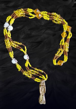 ROSARIO SANTA MUERTE DORATA