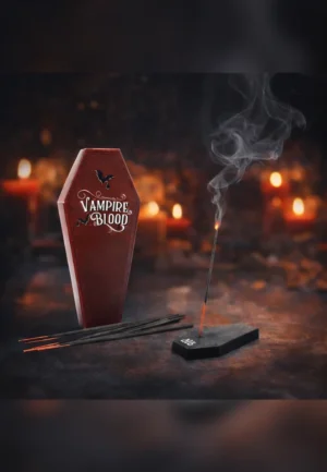 VAMPIRE BLOOD Incenso con Porta Bastoncino a Forma di Bara