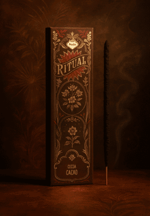 Cofanetto di incenso Dark Abyss con design floreale e rituale, ideale per pratiche spirituali e meditazione.