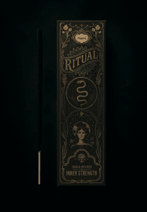 Ritual dark fantasy poster con simboli esoterici e donna mistica, arte dark Abyss Edizioni.